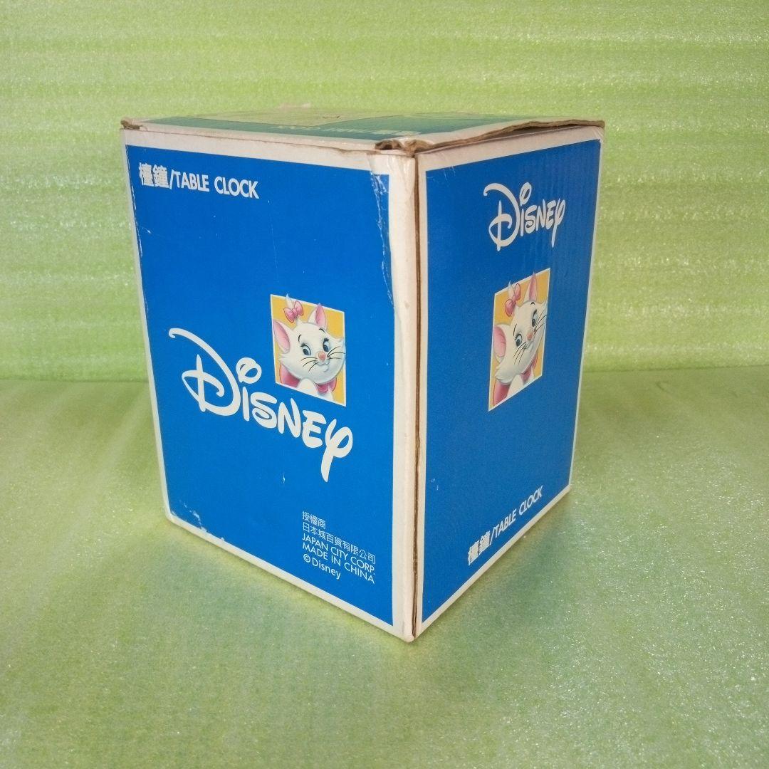 Disney　marie　マリーちゃん　テーブルクロック　置時計　オルゴール