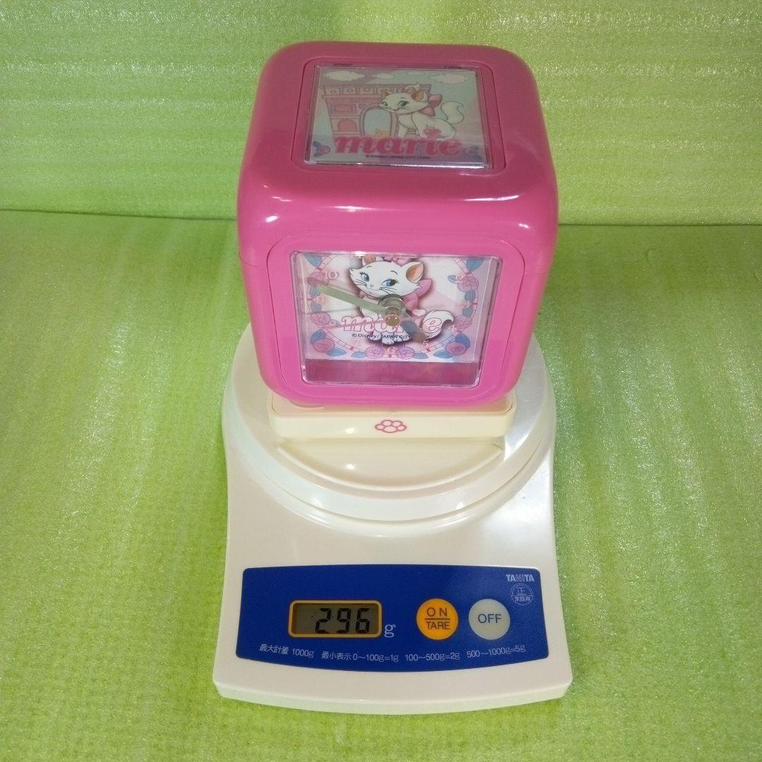 Disney　marie　マリーちゃん　テーブルクロック　置時計　オルゴール