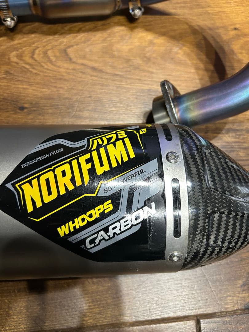 CRF250L MD47 NORIFUMIノリフミチタンカーボンフルエキマフラー