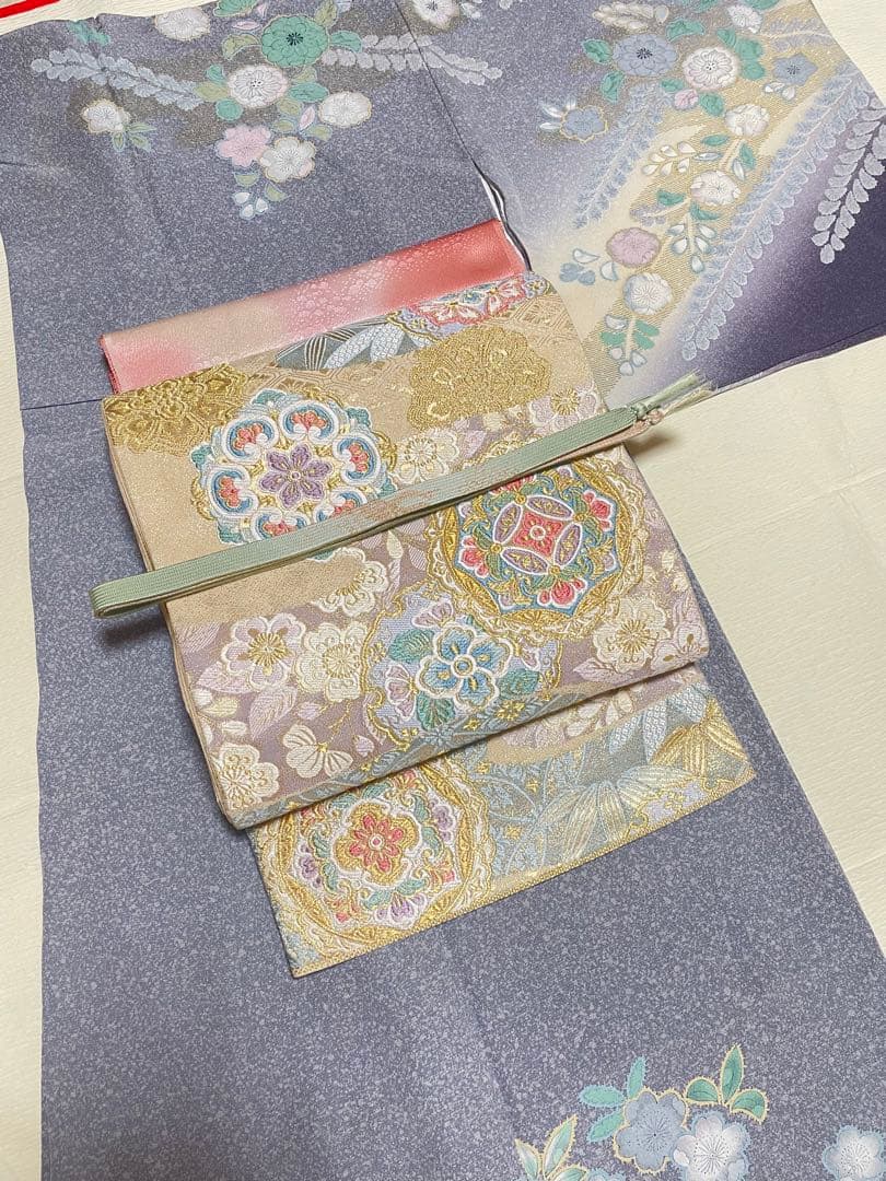 訪問着フルセット　辻ヶ花　金彩　絞り　入学式　卒業式　結婚式　正絹
