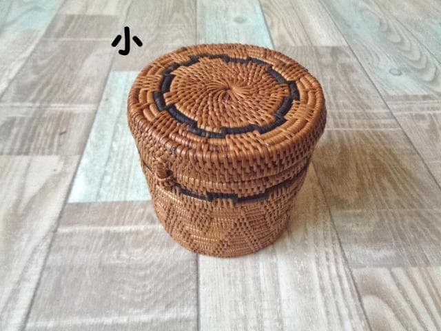3種類セット●丸ボックス●柄入●アタ●バリ島●1195.5●アジアン雑貨