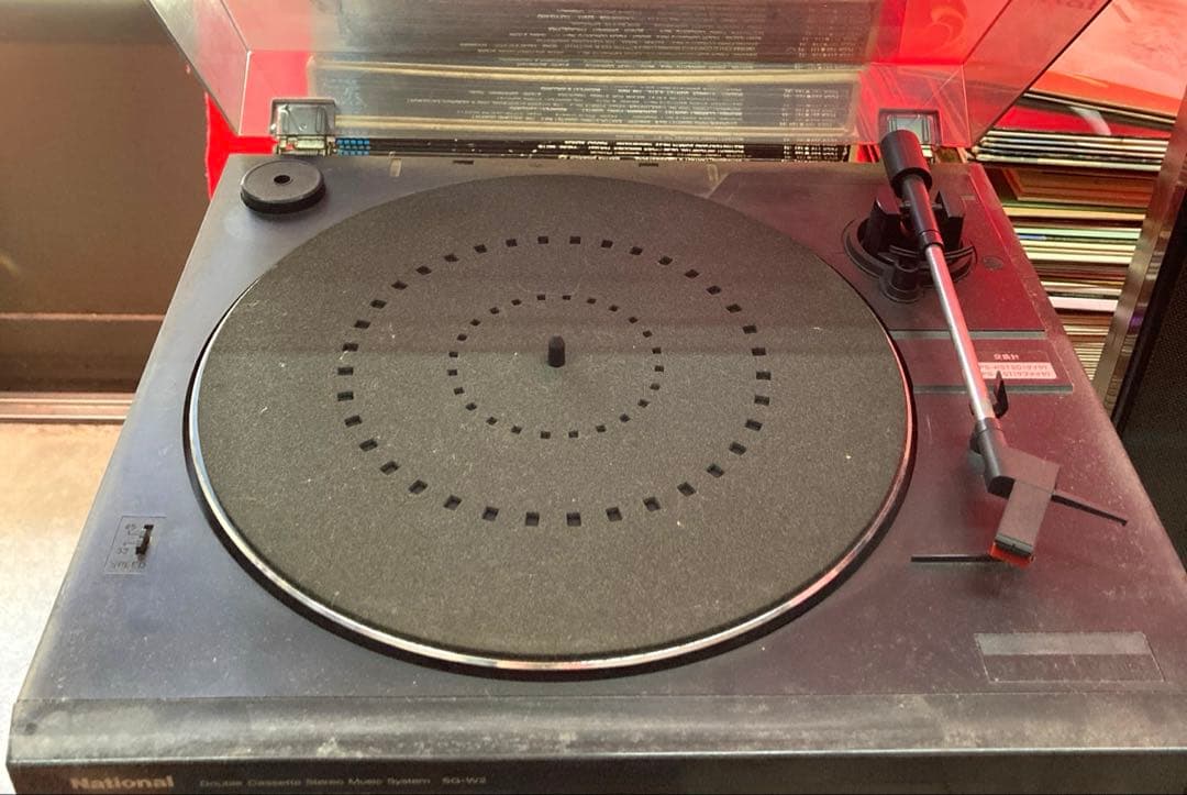 【ジャンク品】National SG-W2 ミニコンポ 本体＆スピーカー2個