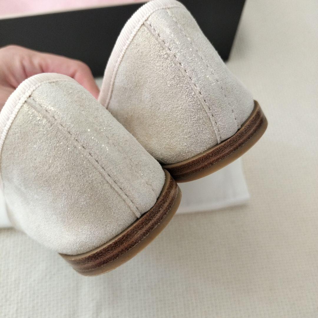 ✨新品未使用品✨repetto　ラメ　光沢あり◎　アイボリー　37