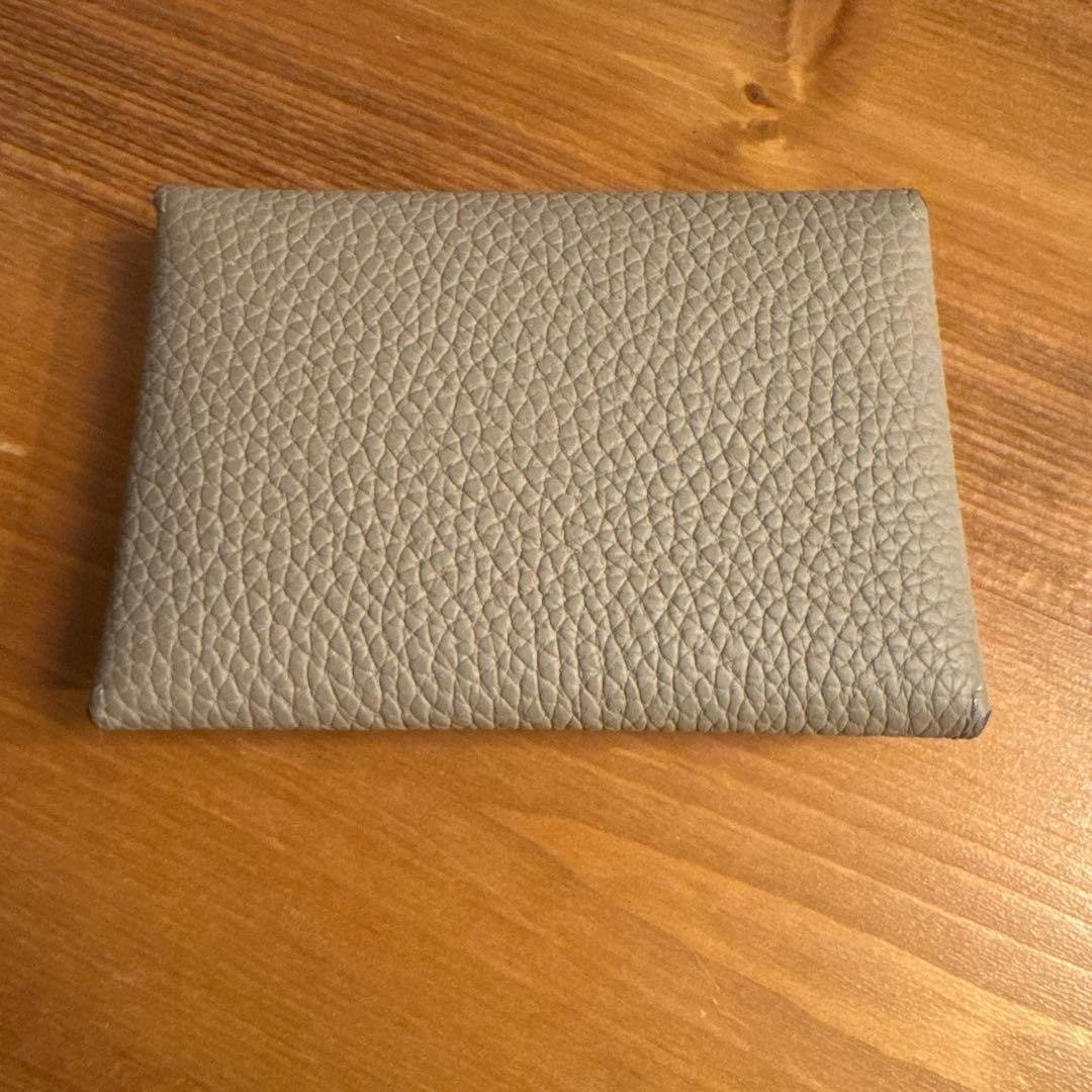 ボナベンチュラ　エンベロープ カードケース シュリンクレザー　エトゥープ