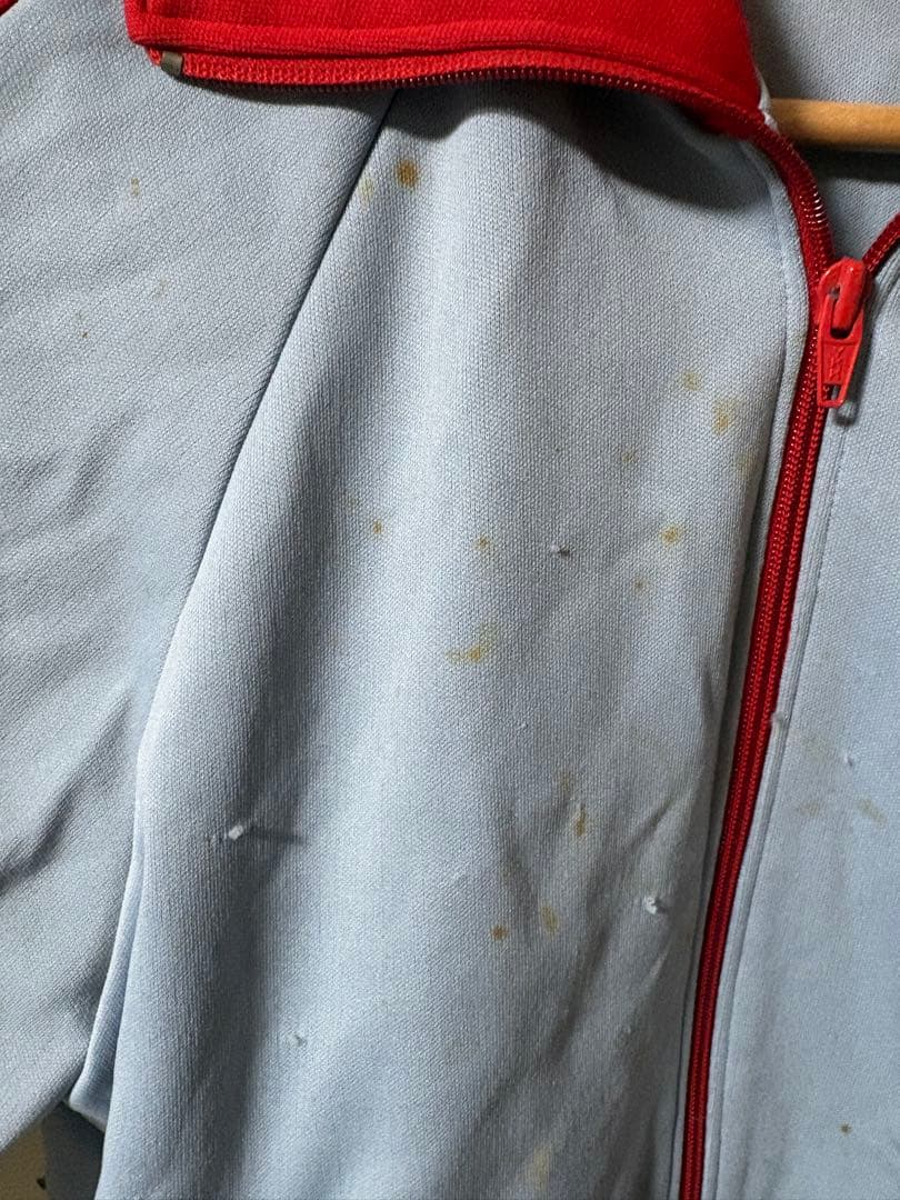 POWERS 80年代ジャージ上下セット 水色/赤 sサイズ