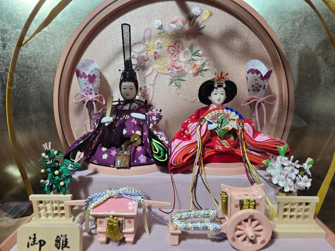 【一点限り】雛人形 ケース飾り　K6