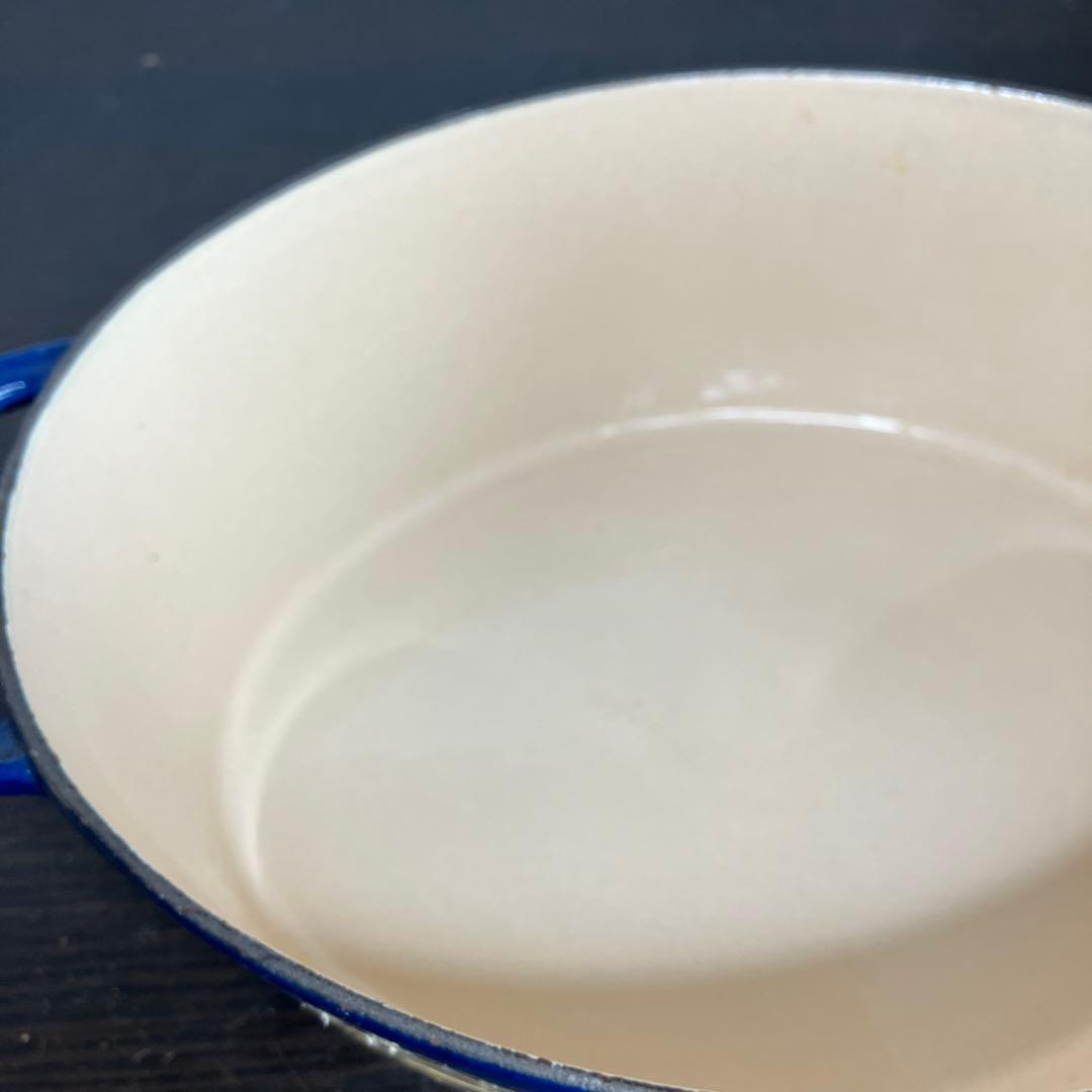 nomar ノマール 鋳物ホーロー 両手鍋 3.4L フランス製 ブルー