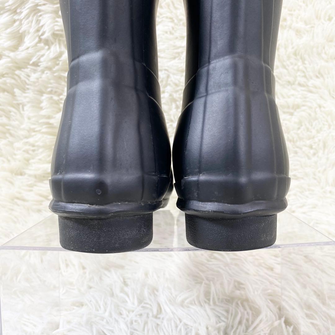 美品　HUNTER ハンター　レインブーツ　ロングブーツ　シューズ　雨　長靴　黒