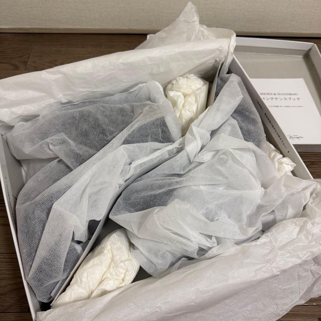 銀座かねまつ スクエアトゥ ショートブーツ 25cm ヒール8cm