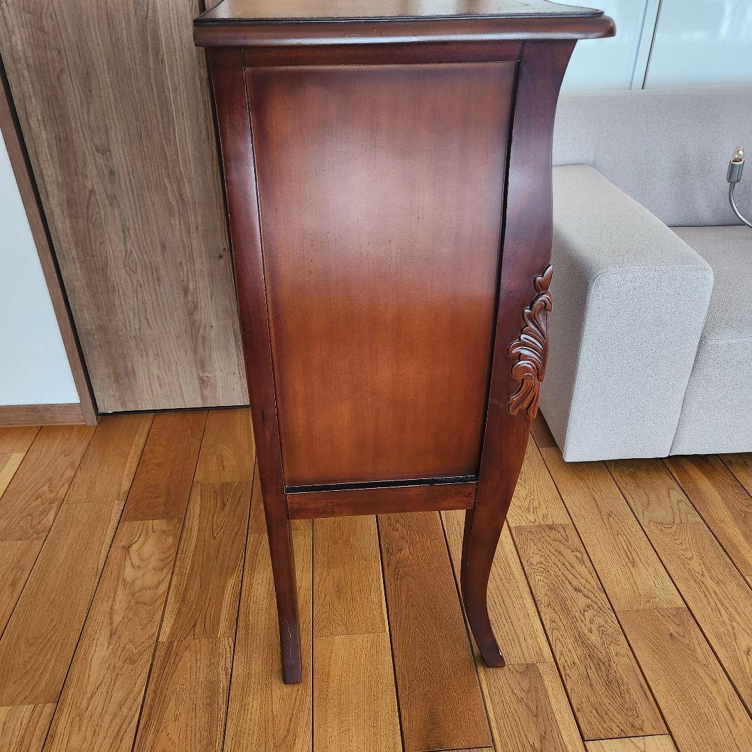 Rikkaヨーロピアン チェスト 4D コモチェスト 天然木 ブラウン