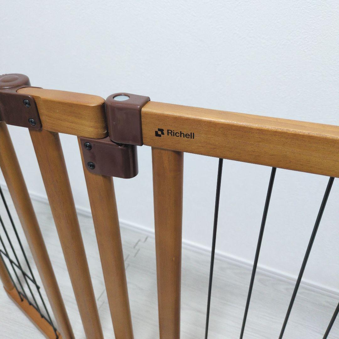 ✨️美品✨️Richell リッチェル ペット用 木製おくだけドア付ゲート S