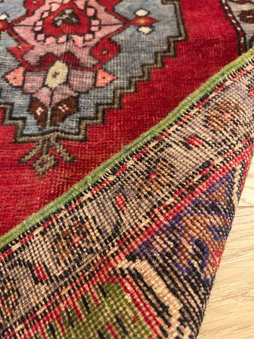 トライバルラグ・トルコヴィンテージラグ・ウール約51×110cm