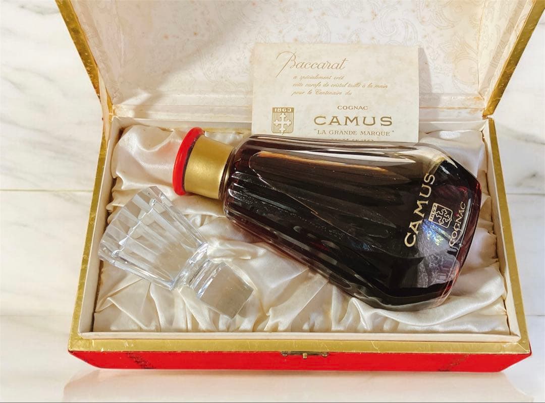 未開栓 古酒 カミュ ラグランマルキ ブランデー コニャック バカラ カラフェ