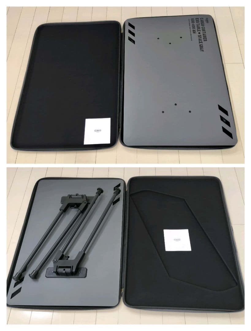 【新品】CARGO CONTAINER カーゴコンテナ エンドテーブル　グレー