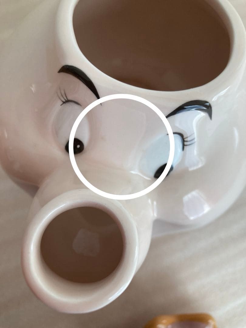 美女と野獣 10周年 ティーセット 陶器フィギュアリン 5点セット（箱付き）