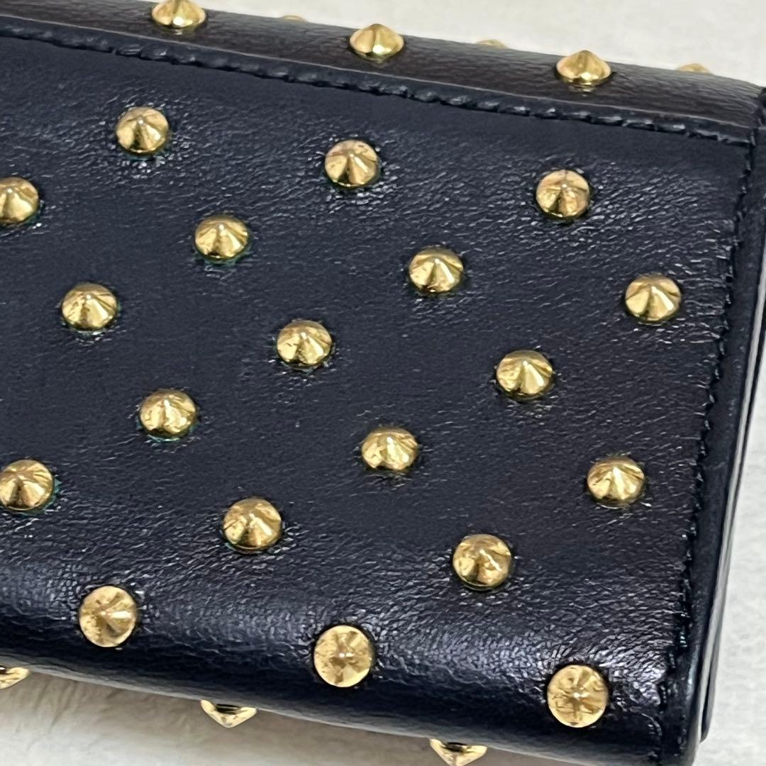 アレキサンダーマックイーン カードケース　スカル　スタッズ　名刺入れ