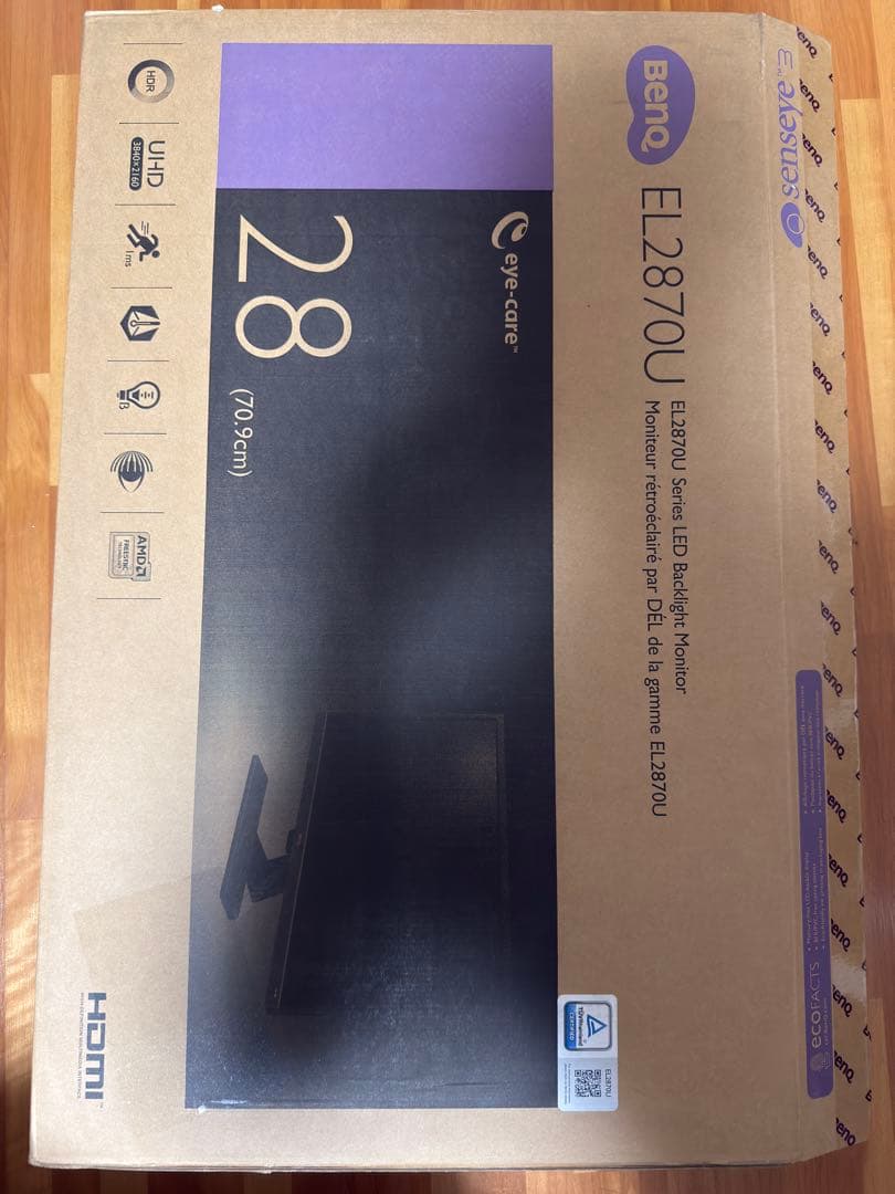 BenQ EL2870U 4K ゲーミングモニター