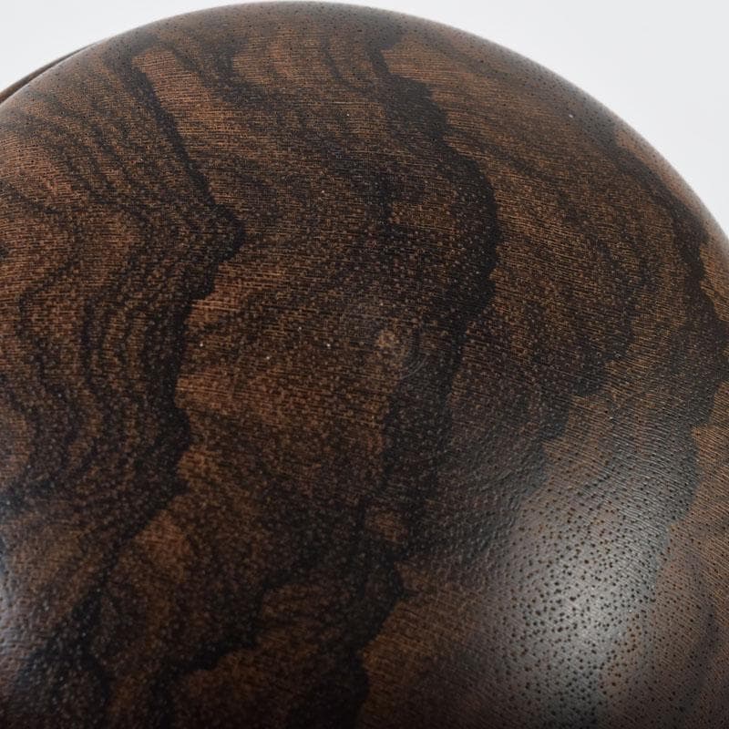 茶道具　黒柿　香合　共布　共箱　V　7633