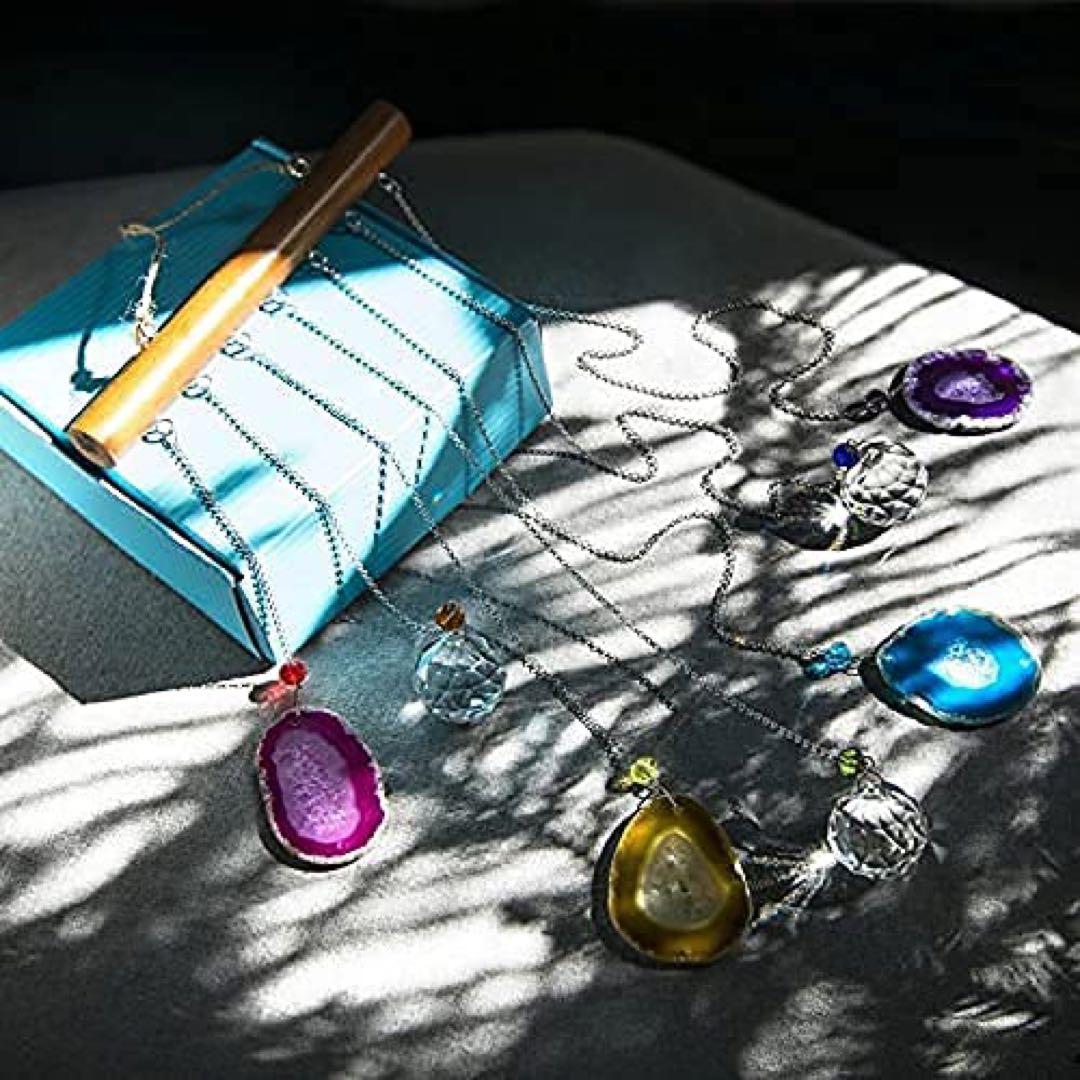 ベル 手作り瑪瑙 スライス　風鈴 吊り下げ リビングルーム 装飾記念チャイム