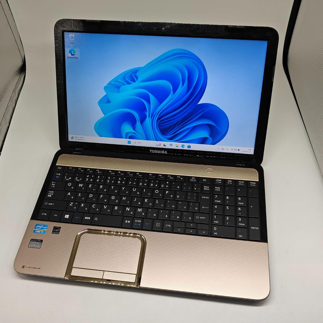 【東芝】T552 高速i7 SSD256GB 8GB ゴールド ノートPC