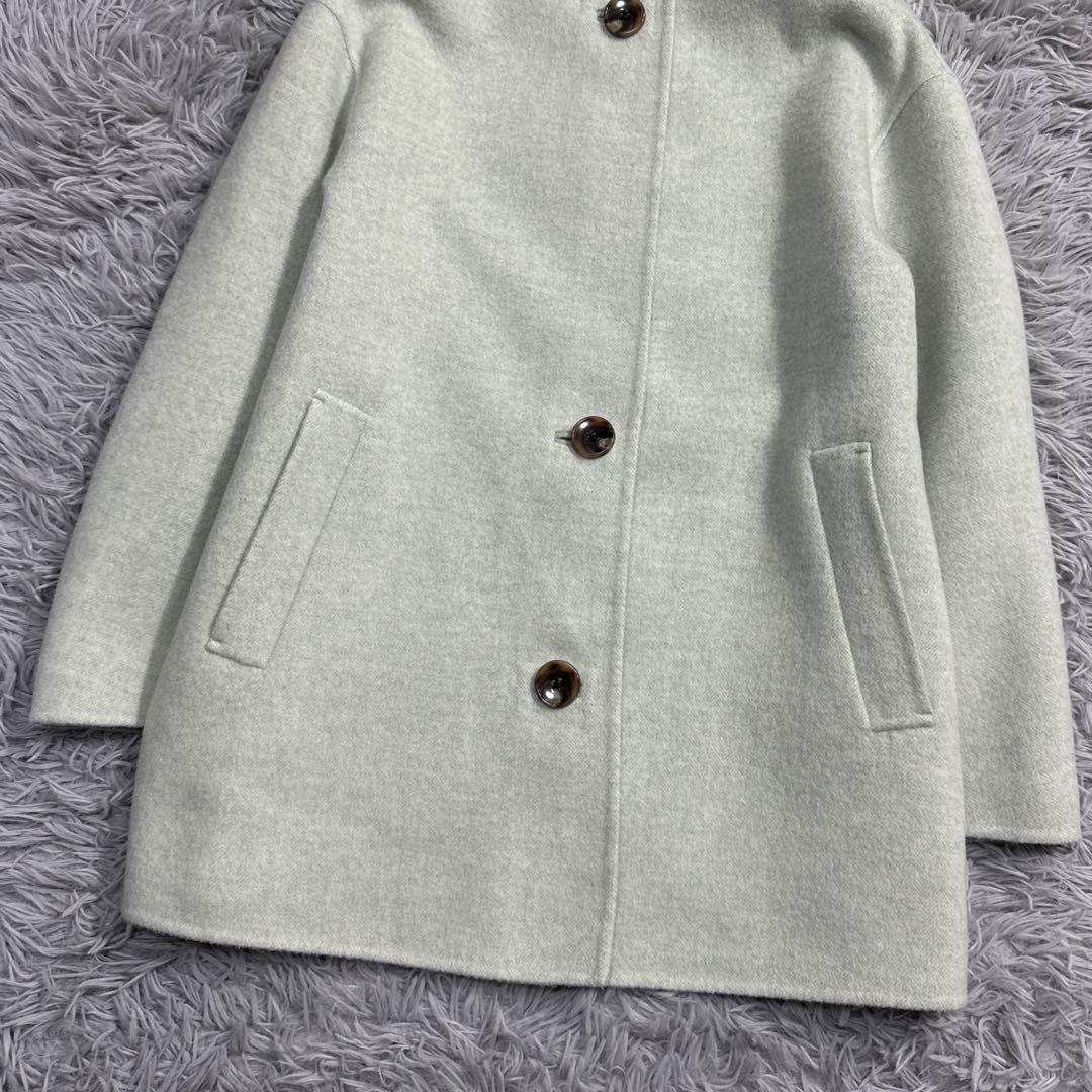 極美品✨23AW セオリー 12万 カシミヤダブルフェイスコート ヘリンボーン