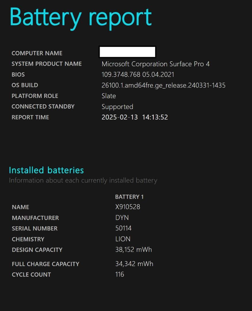 【良品】Surface Pro4 4GB/128GB Microsoft