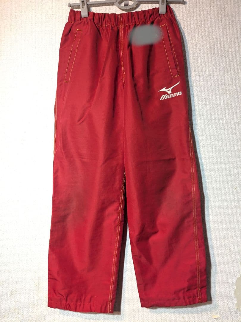 名城大学ラグビー部 ミズノ 上下セット ヤッケ メンズMLサイズ レッド赤色