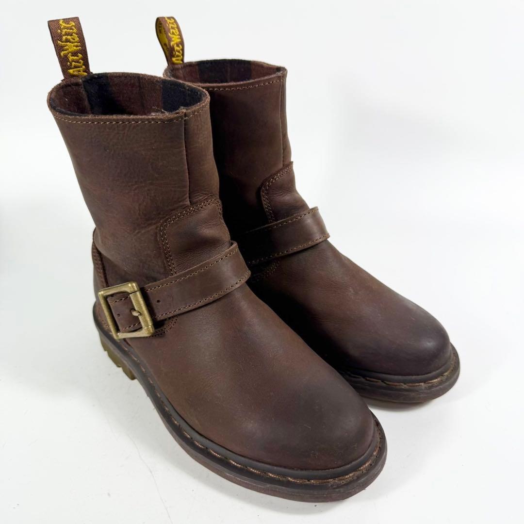 【美品】Dr.Martens ドクターマーチン　エンジニアブーツ 革靴　茶