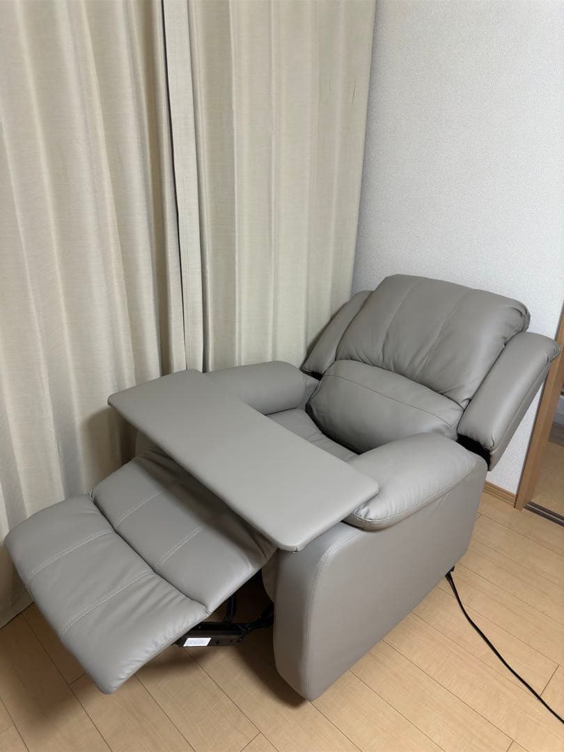 YEKOTECH リクライニングソファー 電動 高さ調節可能な可動テーブル付き