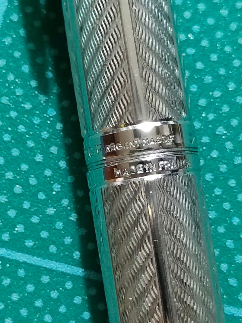 万年筆 WATERMAN C/F シルバー　銀 18k ウォーターマン