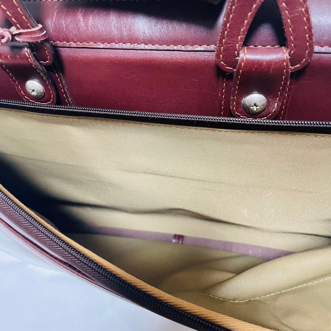 ハートマン レザー ブリーフケース ショルダーバッグ メンズ 茶 2way