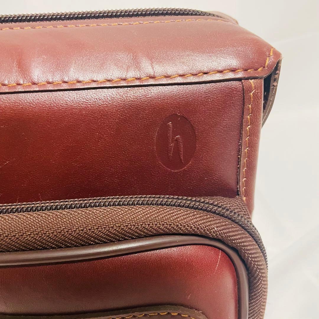 ハートマン レザー ブリーフケース ショルダーバッグ メンズ 茶 2way