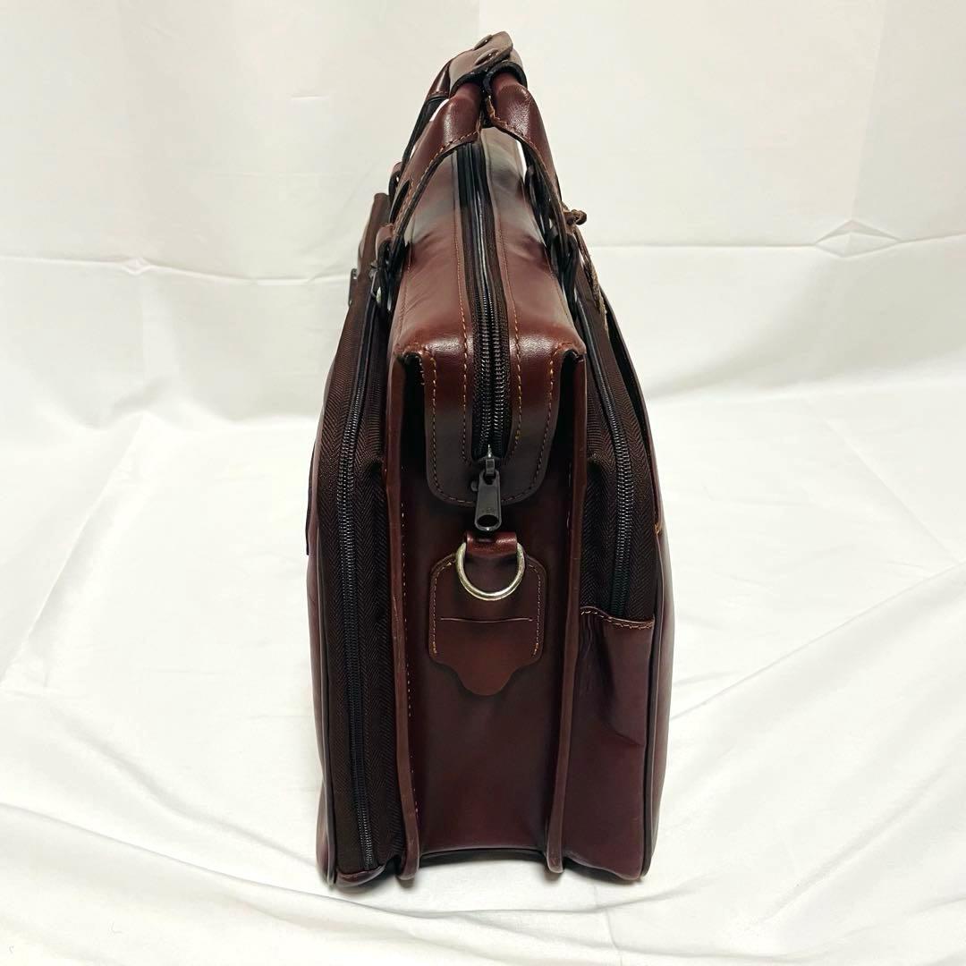 ハートマン レザー ブリーフケース ショルダーバッグ メンズ 茶 2way