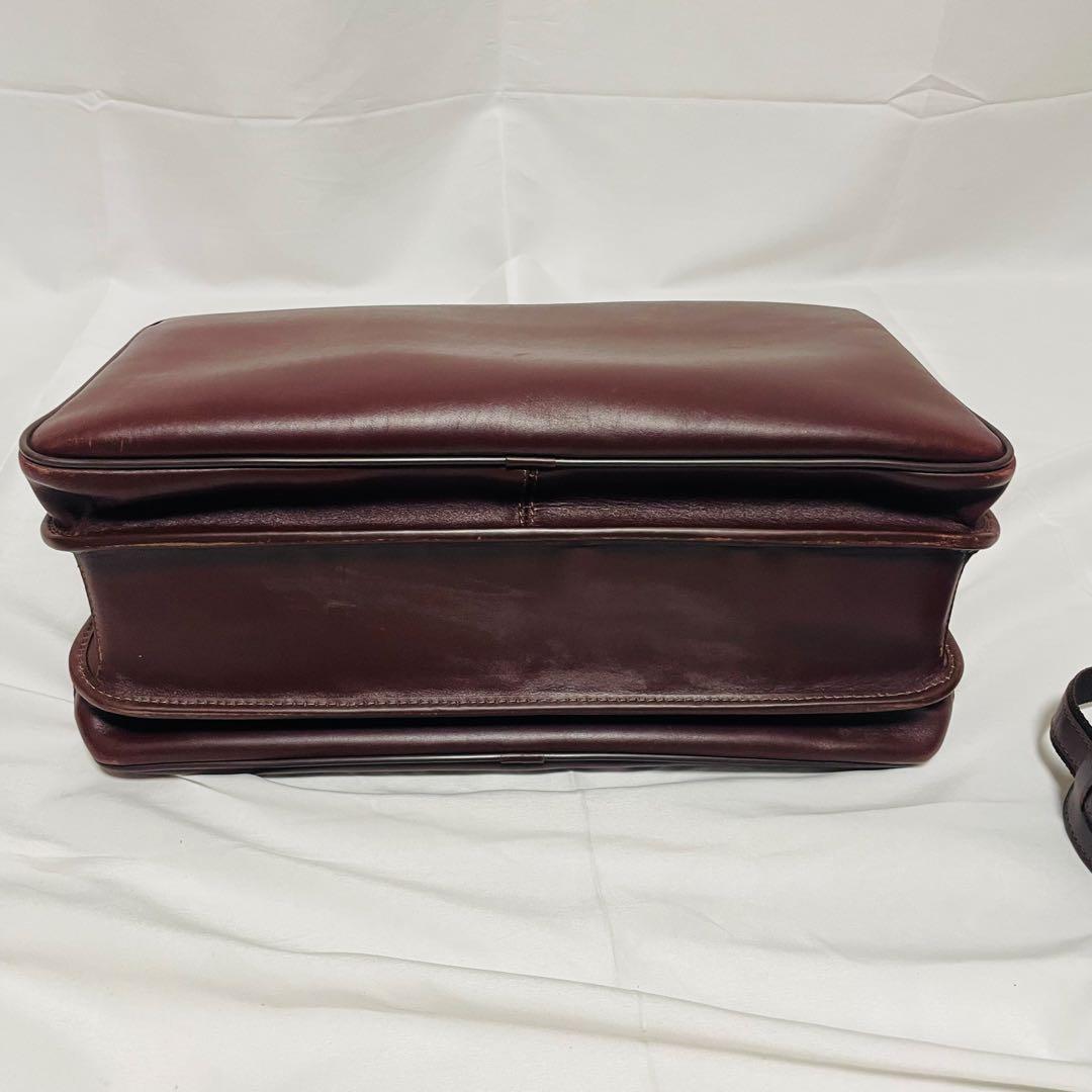 ハートマン レザー ブリーフケース ショルダーバッグ メンズ 茶 2way