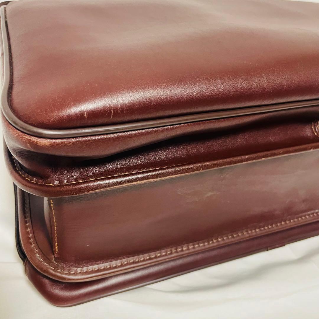 ハートマン レザー ブリーフケース ショルダーバッグ メンズ 茶 2way