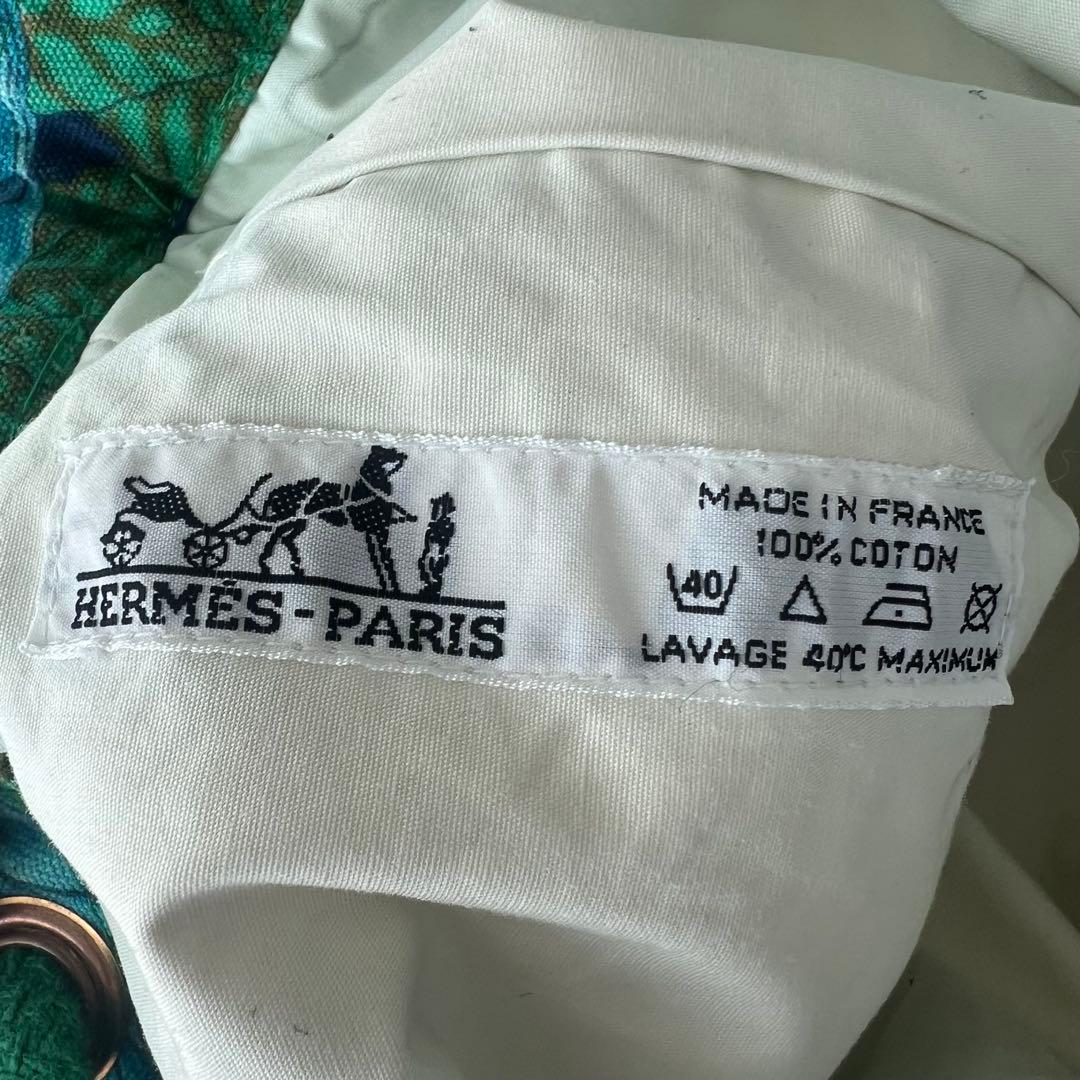 HERMES エルメス　 ボタニカル　巾着　バッグ　ショルダー　リゾート　花柄
