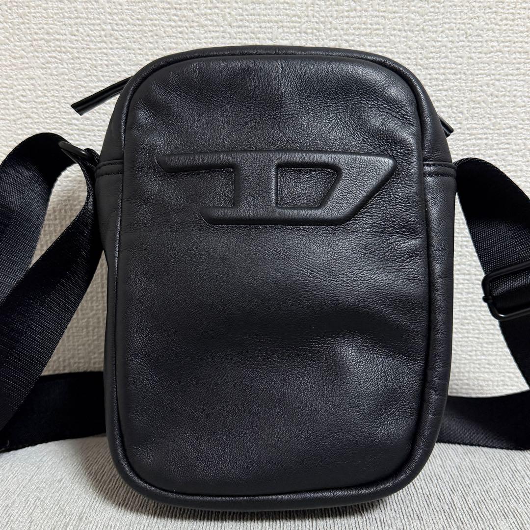 【定価4.5万】DIESEL ソフトレザー クロスボディバッグ Dロゴ 羊革