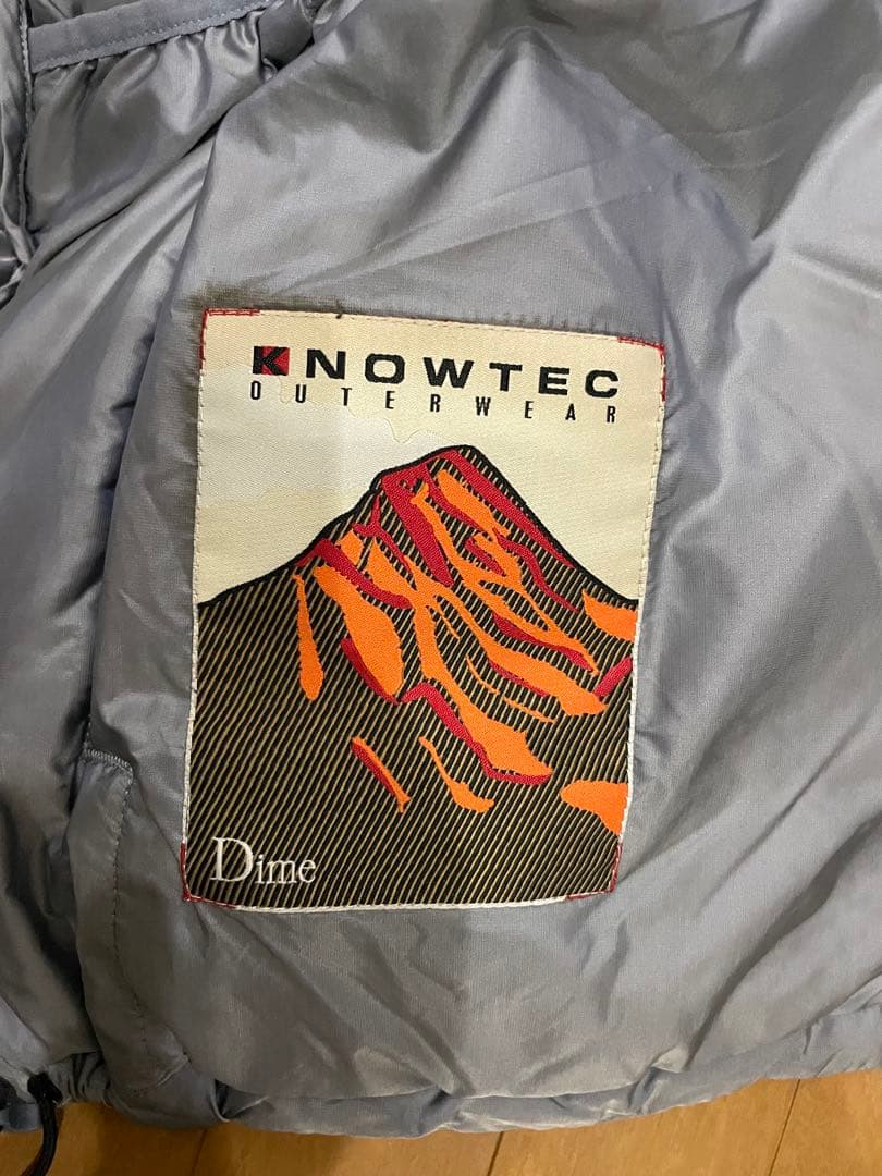 【完売品】Dime Wave Puffer Jacket XLサイズ 希少グレー