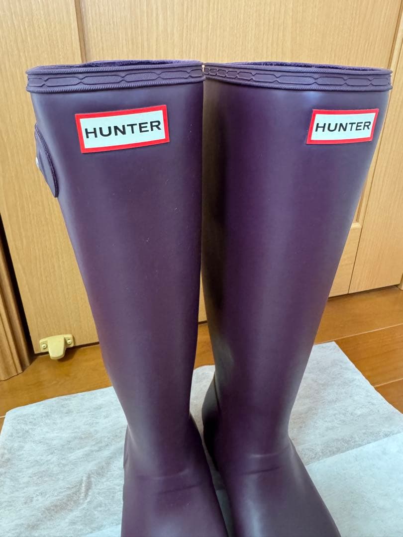 HUNTERオリジナルトールロングブーツUK6/US7M/8F/EU39パープル