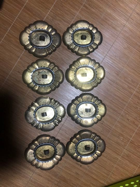 彫金引手8個&フサのセット