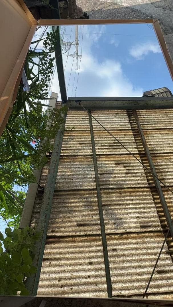 【中古】ダンスミラー 割れない鏡 幅80x160cm 姿見 木色 13番