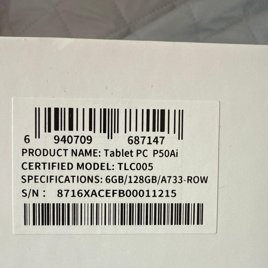 Ｋ*様 TECLAST P50 Ai Android15 タブレット