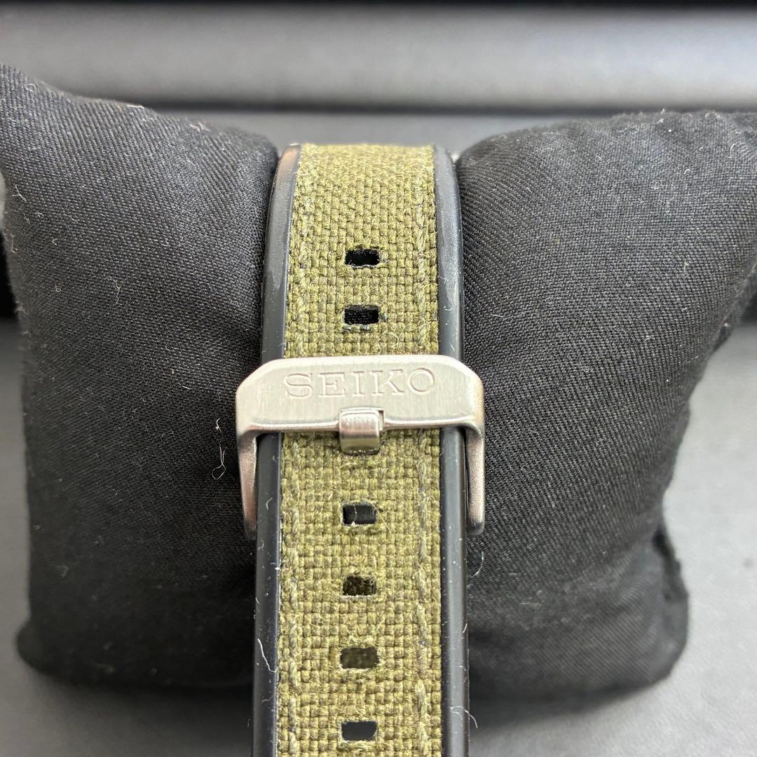 セイコー　クォーツ　メンズ　カーキベルト