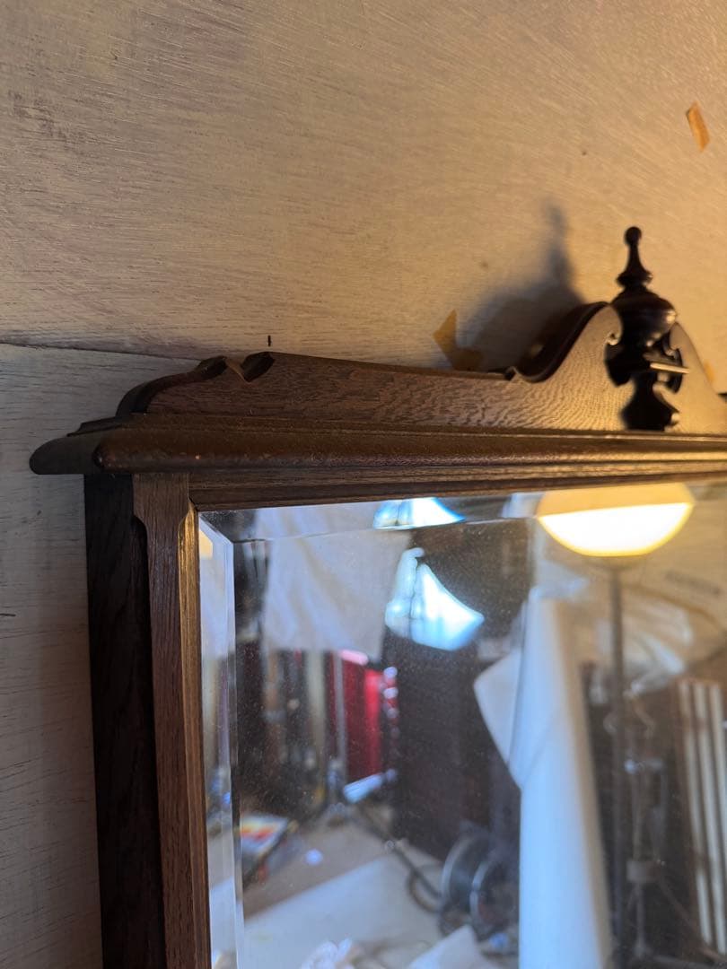 クラシックスタイル ミラー ヴィンテージ レトロ 木製壁掛け鏡