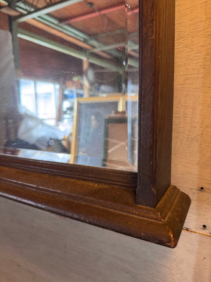 クラシックスタイル ミラー ヴィンテージ レトロ 木製壁掛け鏡