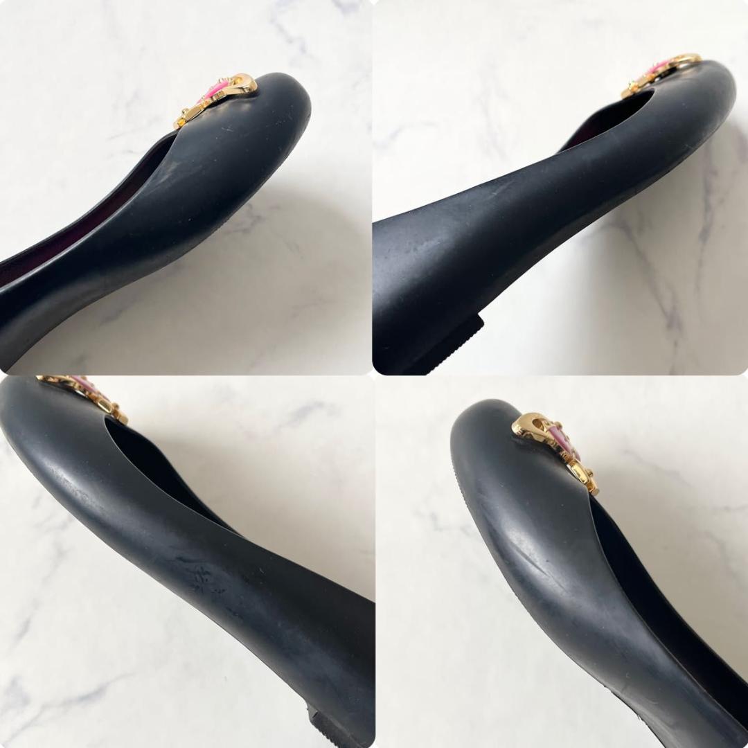 ヴィヴィアンウエストウッド フラットシューズ レザー 黒 23cm