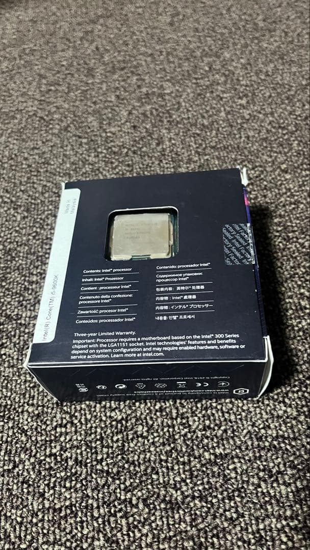 動作確認済みIntel Core i5-9600K CPU LGA 1151