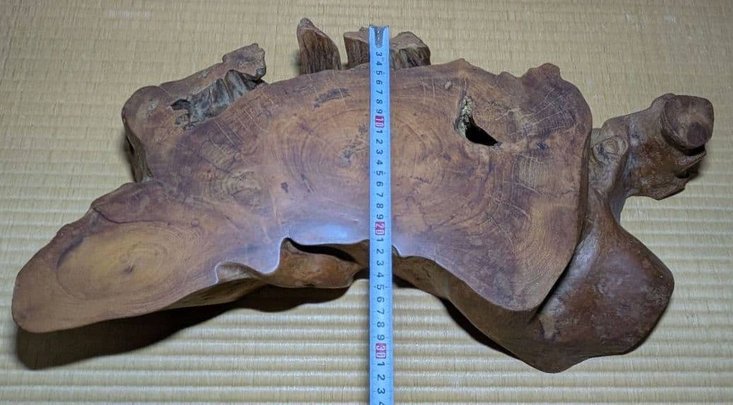 花台　飾り台　置き台　輪切り　厚さ約11cm　長さ60cm以上　天然木