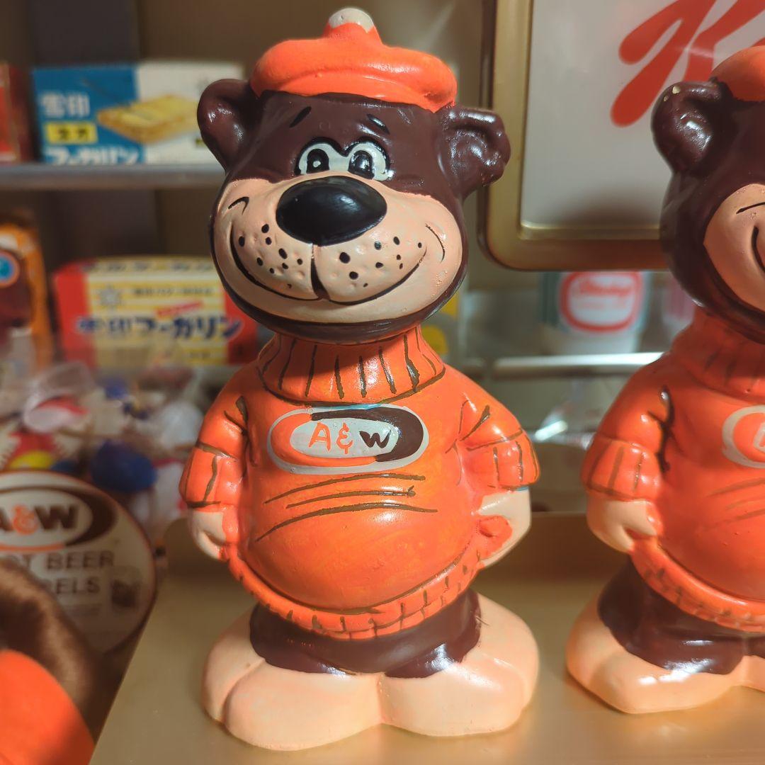 A&W エンダー グレートルートベア ルーティ 貯金箱　4体セット+ぬいぐるみ