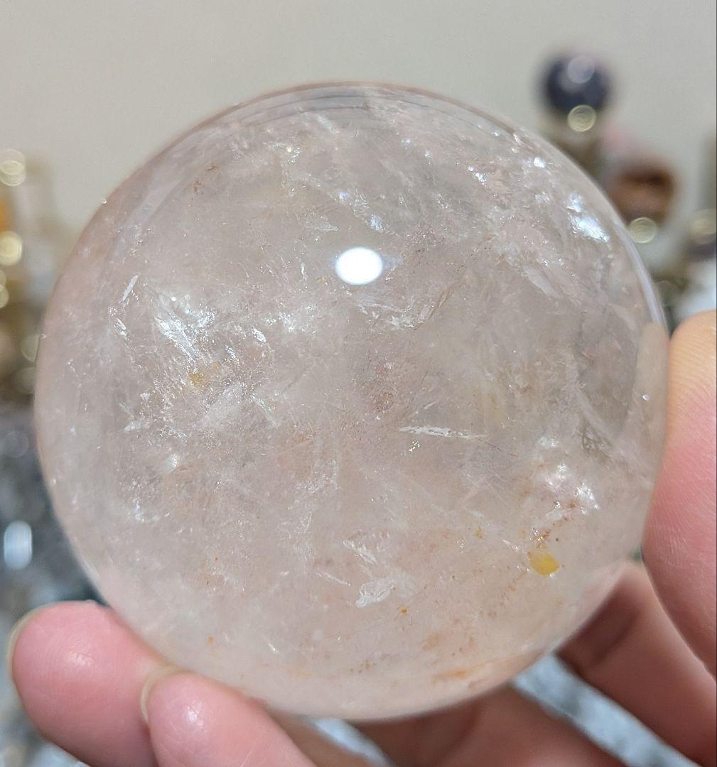 アゼツライト☆スフィア☆ピンクアゼツライト☆高品質☆アメリカ産☆台座つき☆